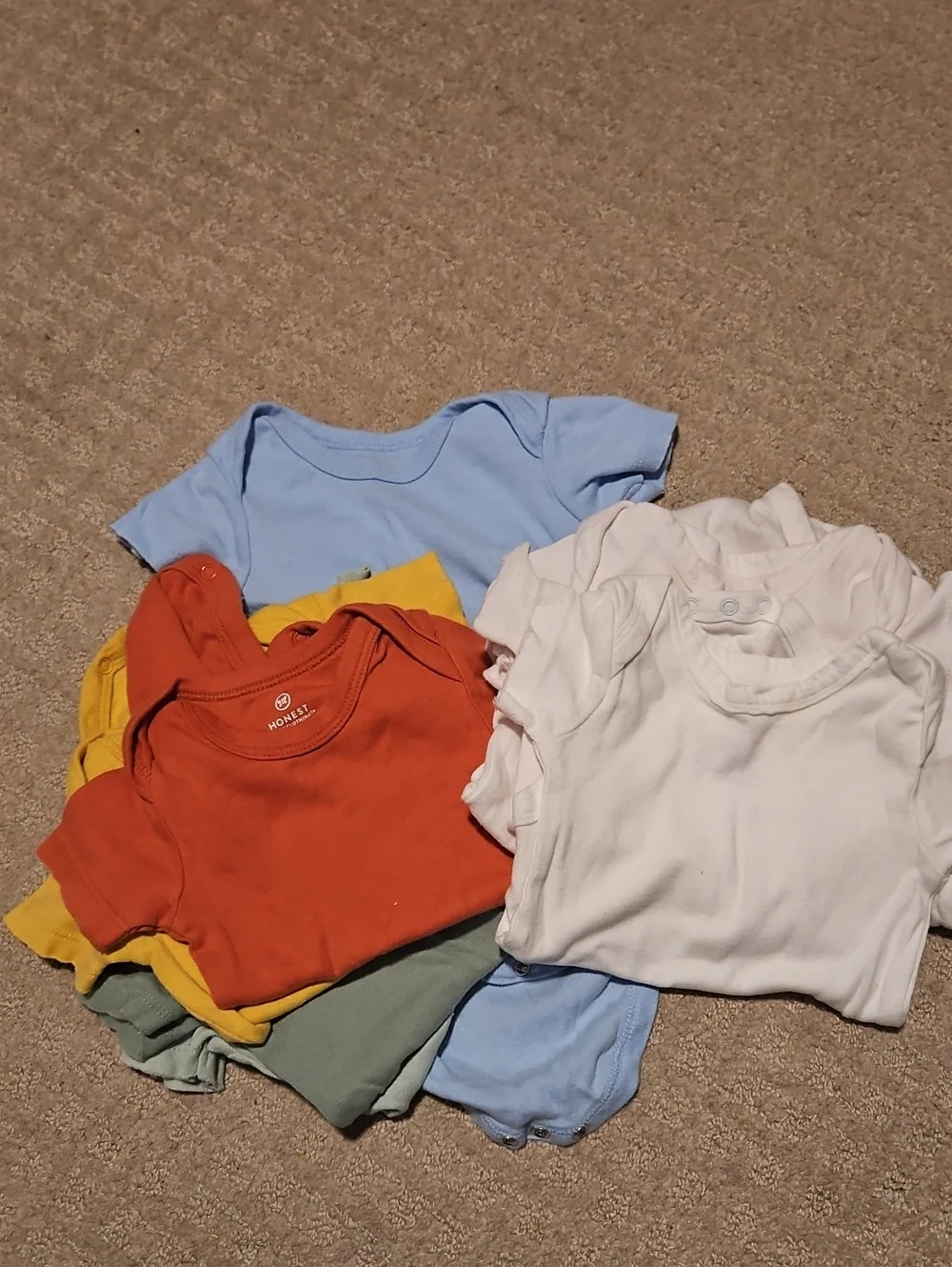 Honest Baby 3-6 Month Onesie Bundle Of 9 (Plus A Bonus Onesie)